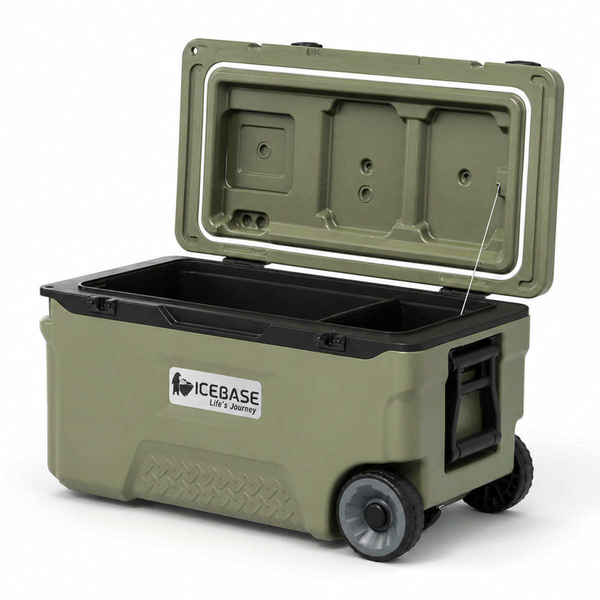 กระติกน้ำแข็งเก็บความเย็น ICEBASE รุ่น CLT-050GN (TITAN) ขนาด 50 ลิตร สีเขียว_1