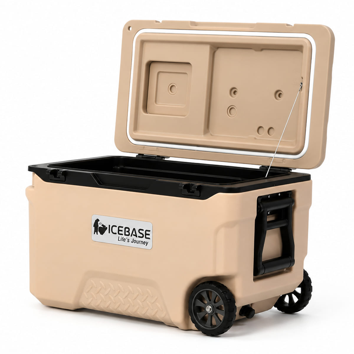 กระติกน้ำแข็งเก็บความเย็น ICEBASE รุ่น CLT-039BE (TITAN) ขนาด 39 ลิตร สีเบจ_1