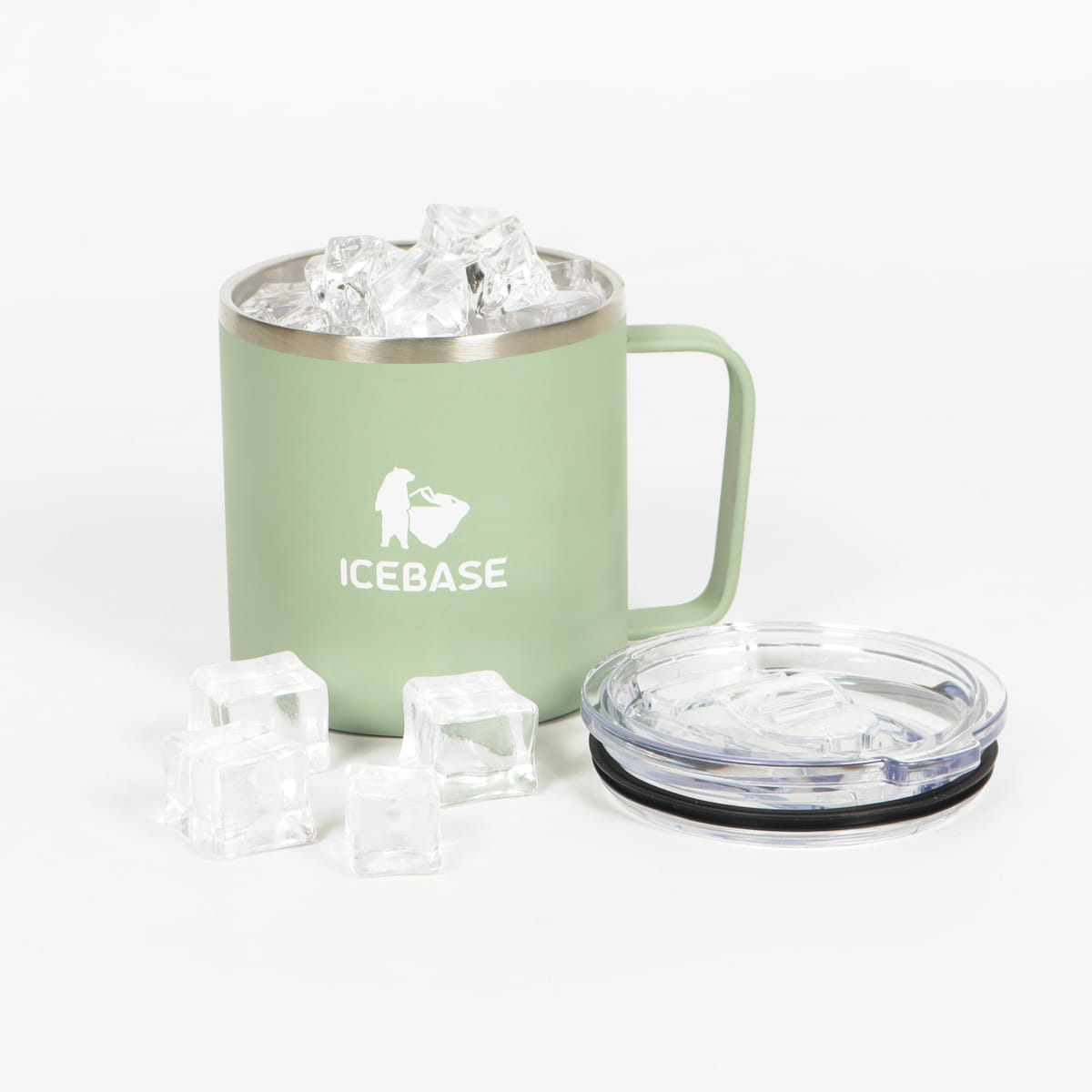 แก้วเก็บความเย็น ICEBASE รุ่น VL-501GN (SNUG) ขนาด 380 มิลลิลิตร สีเขียว_2