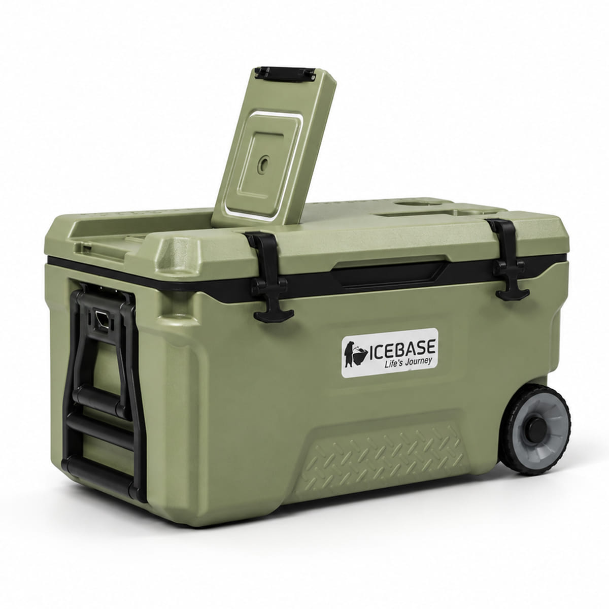 กระติกน้ำแข็งเก็บความเย็น ICEBASE รุ่น CLT-050GN (TITAN) ขนาด 50 ลิตร สีเขียว_5