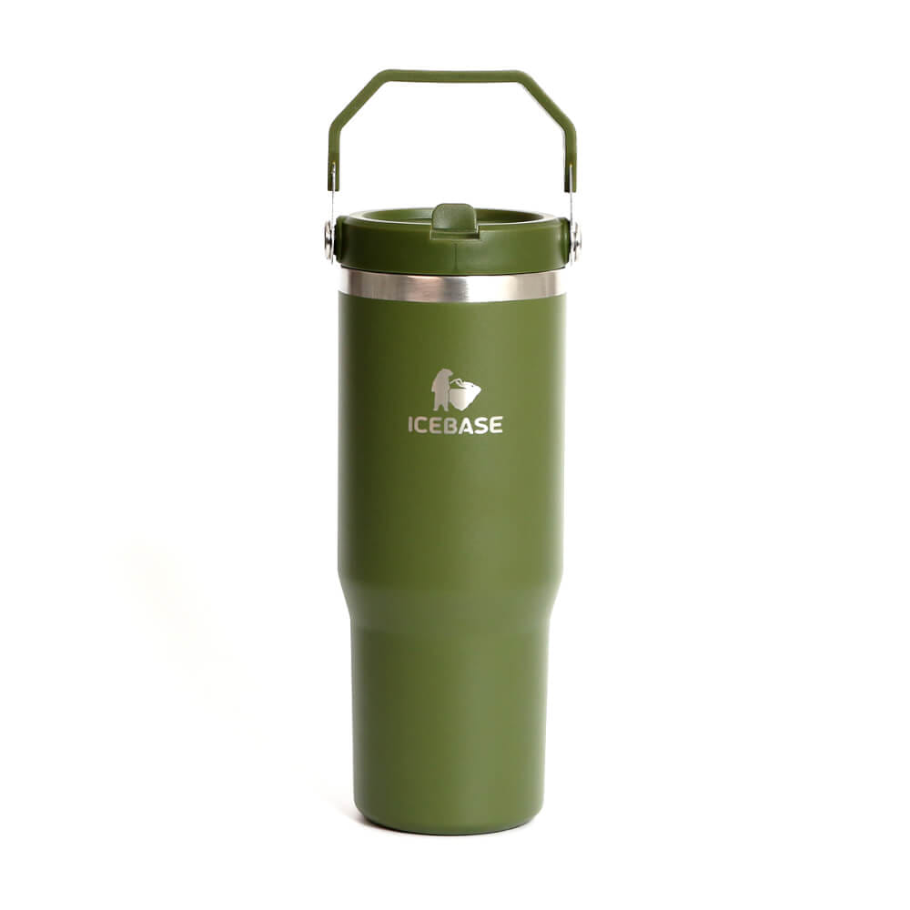 แก้วเก็บความเย็น ICEBASE รุ่น VL-518GN (FLIPZ) ขนาด 900 ML สีเขียว_1