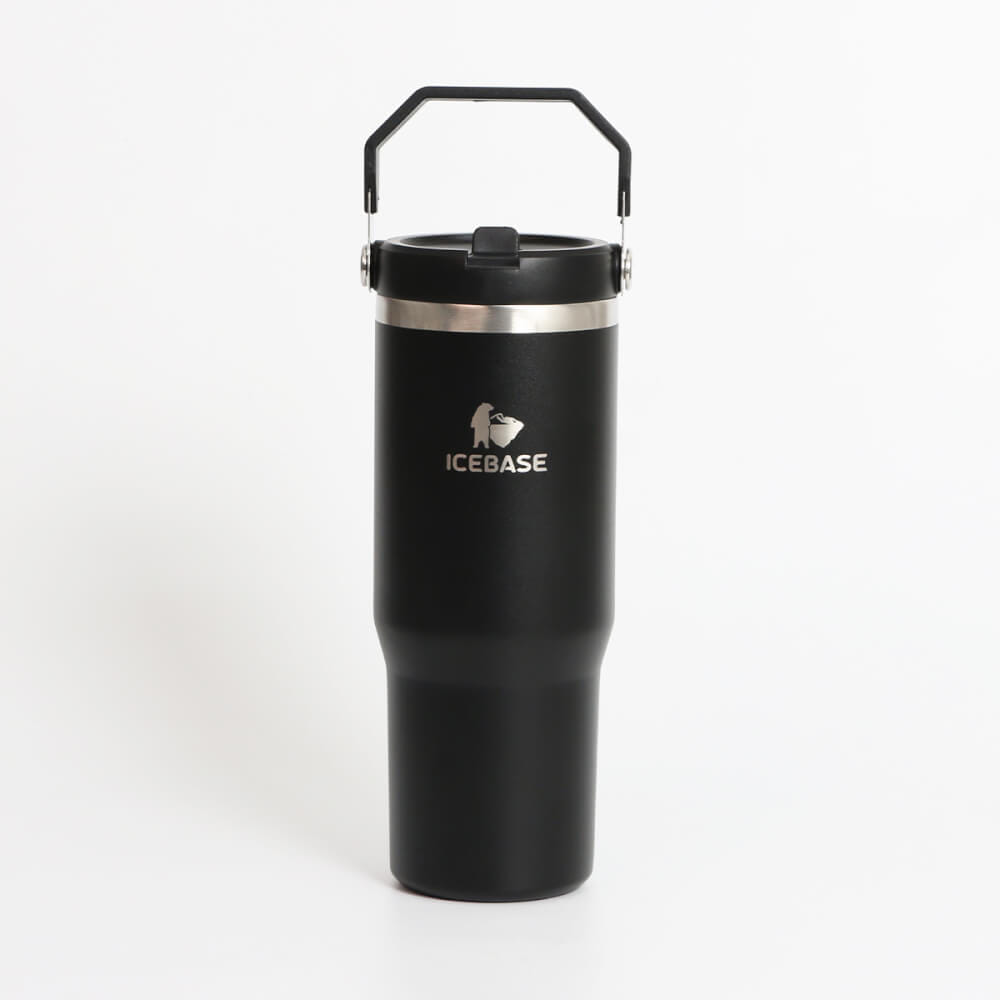 แก้วเก็บความเย็น ICEBASE รุ่น VL-518BK (FLIPZ) ขนาด 900 ML สีดำ_1