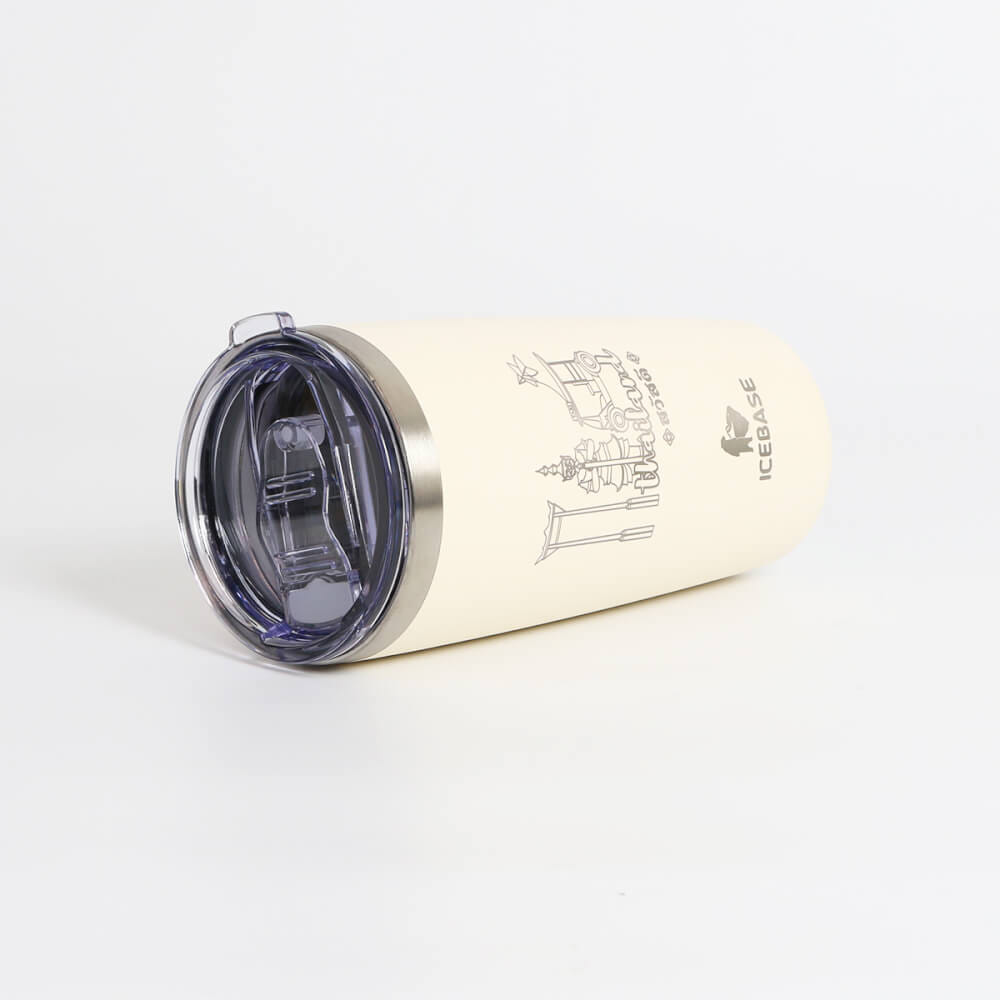แก้วเก็บความเย็น ICEBASE รุ่น VLS-701BE (THAI SIGNATURE) ขนาด 600 มิลลิลิตร สีเบจ