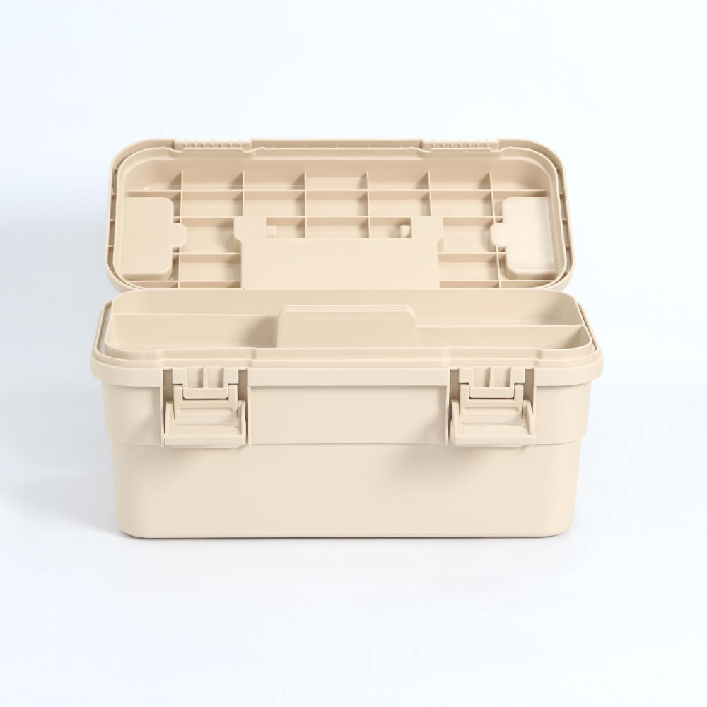 กล่องอเนกประสงค์พร้อมถาดใส่ของ ICEBASE รุ่น XC-002BE (DINO) ขนาด 6.5 ลิตร สีเบจ_4