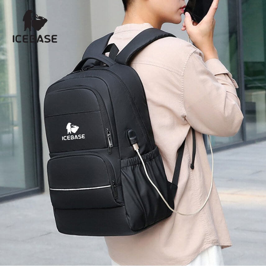 กระเป๋าเป้ ICEBASE รุ่น BK-912BK ความจุ 27 ลิตร สีดำ