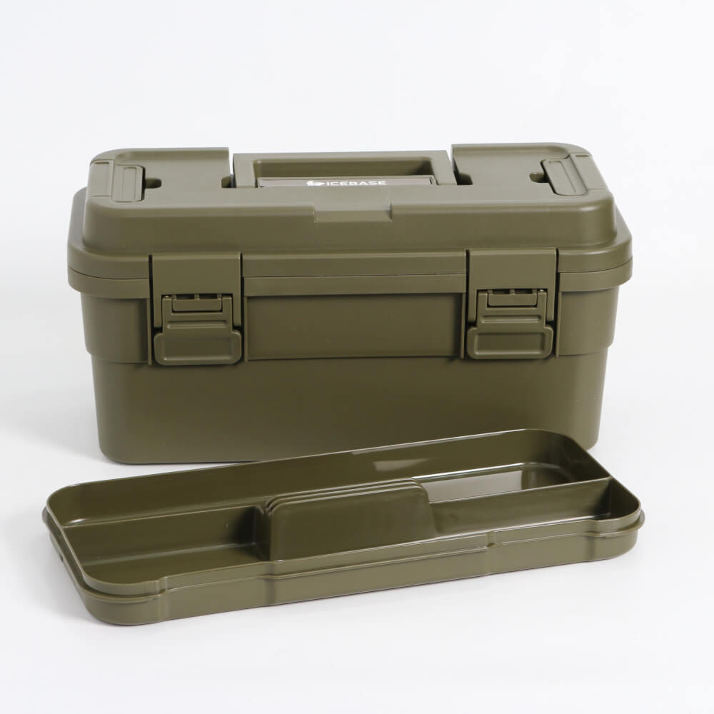 กล่องอเนกประสงค์พร้อมถาดใส่ของ ICEBASE รุ่น XC-002GN (DINO) ขนาด 6.5 ลิตร สีเขียว_5