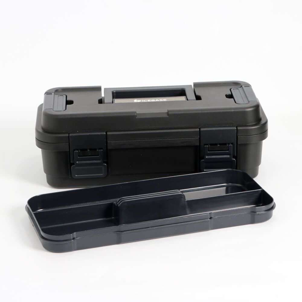 กล่องอเนกประสงค์พร้อมถาดใส่ของ ICEBASE รุ่น XC-001BK (MONO) ขนาด 4 ลิตร สีดำ_6