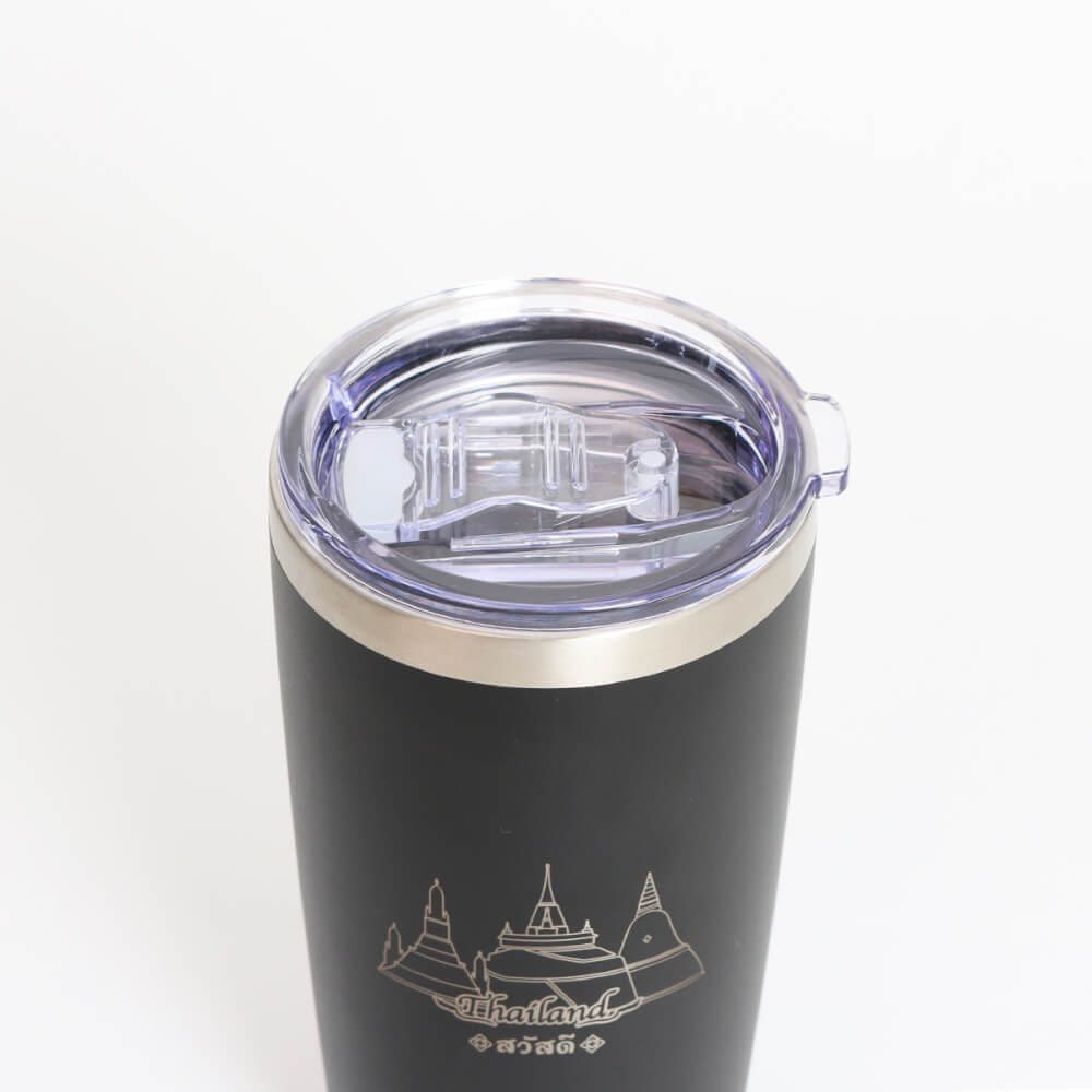 แก้วเก็บความเย็น ICEBASE รุ่น VLS-702BK (THAI CULTURE) ขนาด 600 มิลลิลิตร สีดำ_7
