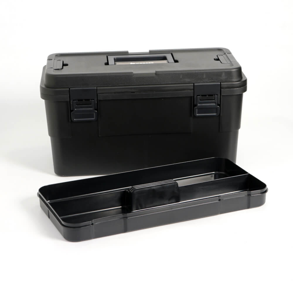 กล่องอเนกประสงค์พร้อมถาดใส่ของ ICEBASE รุ่น XC-003BK (SOLO) ขนาด 15 ลิตร สีดำ
