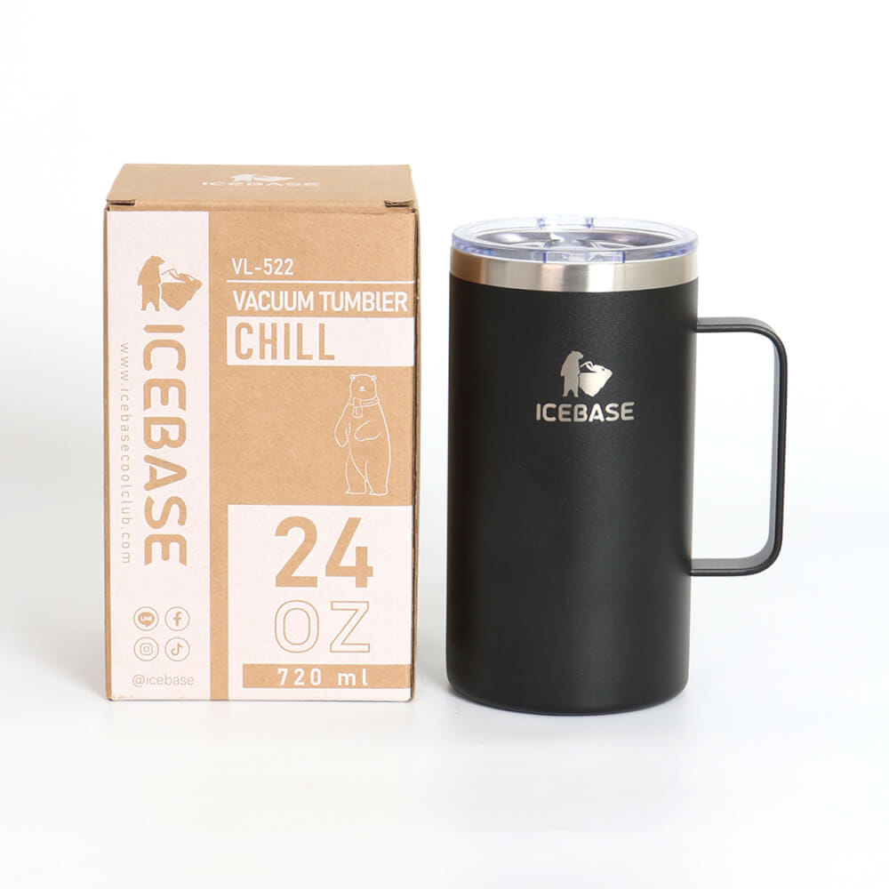 แก้วเก็บความเย็น ICEBASE รุ่น VL-522BK (CHILL) ขนาด 720 ML สีดำ