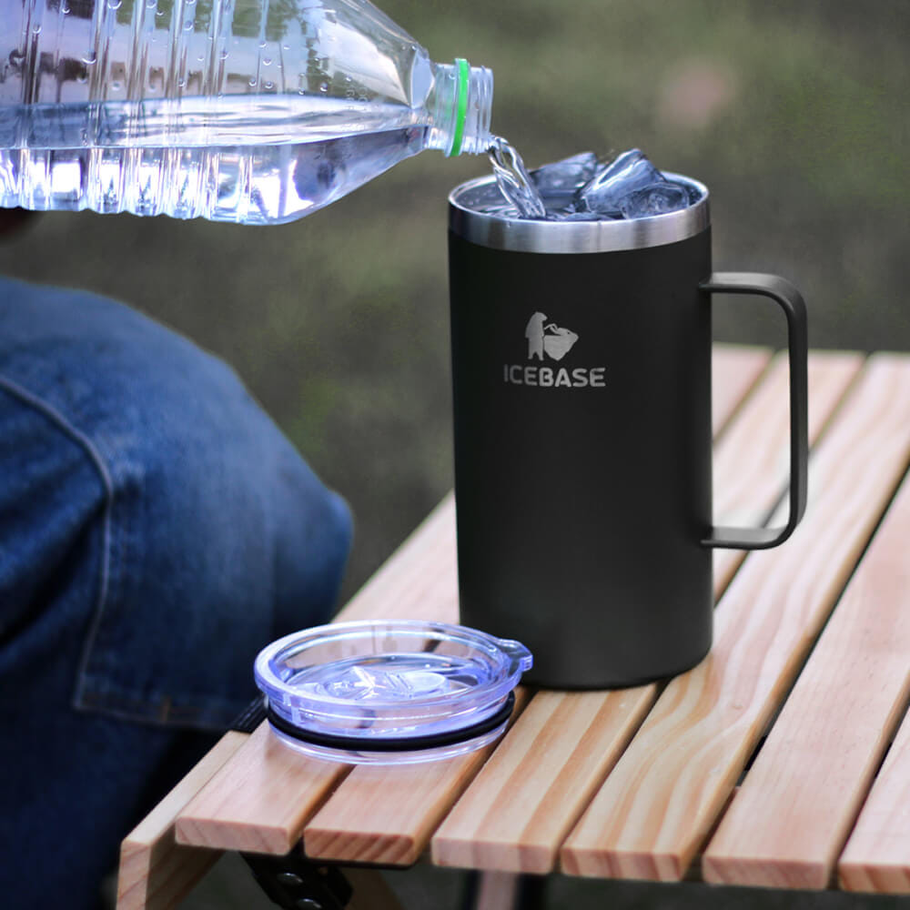 แก้วเก็บความเย็น ICEBASE รุ่น VL-522BK (CHILL) ขนาด 720 ML สีดำ