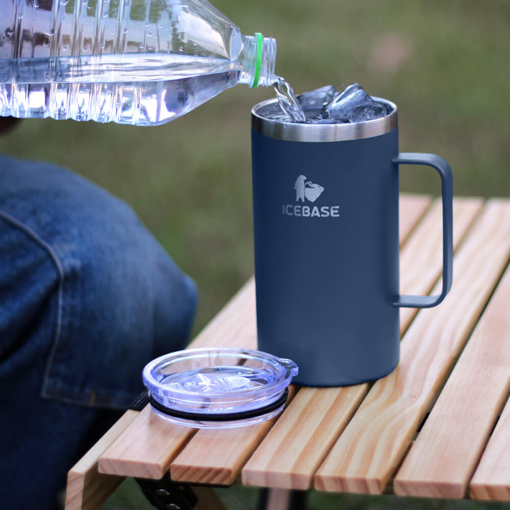 แก้วเก็บความเย็น ICEBASE รุ่น VL-522NV (CHILL) ขนาด 720 ML สีกรม