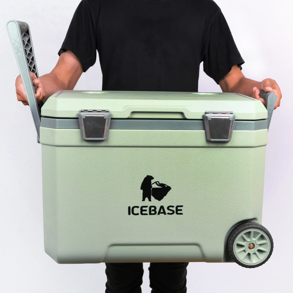 กระติกน้ำแข็งเก็บความเย็น ICEBASE รุ่น CLP-301/GN (PEGASUS) ขนาด 45 ลิตร สีเขียว_9