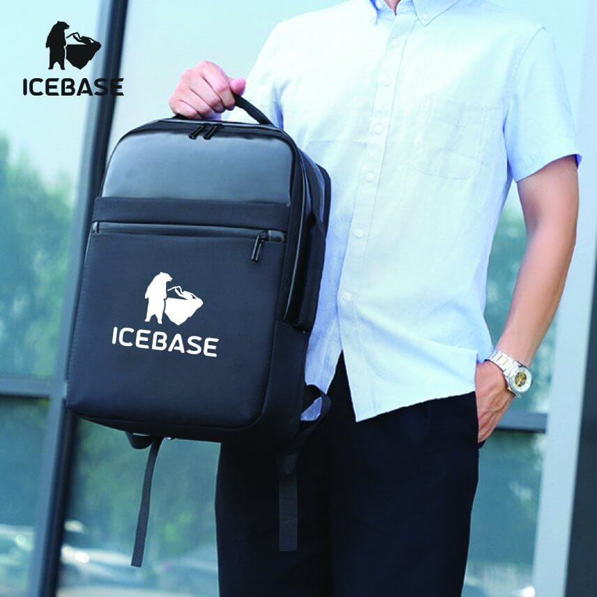 กระเป๋าเป้ ICEBASE รุ่น BK-906BK ความจุ 35 ลิตร สีดำ
