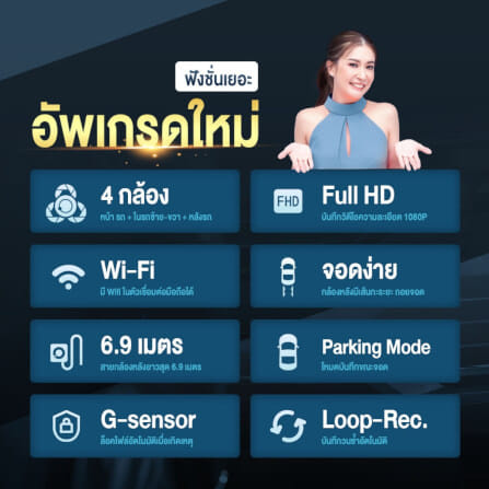 กล้องติดรถยนต์ DENGO X4 WIFI_2