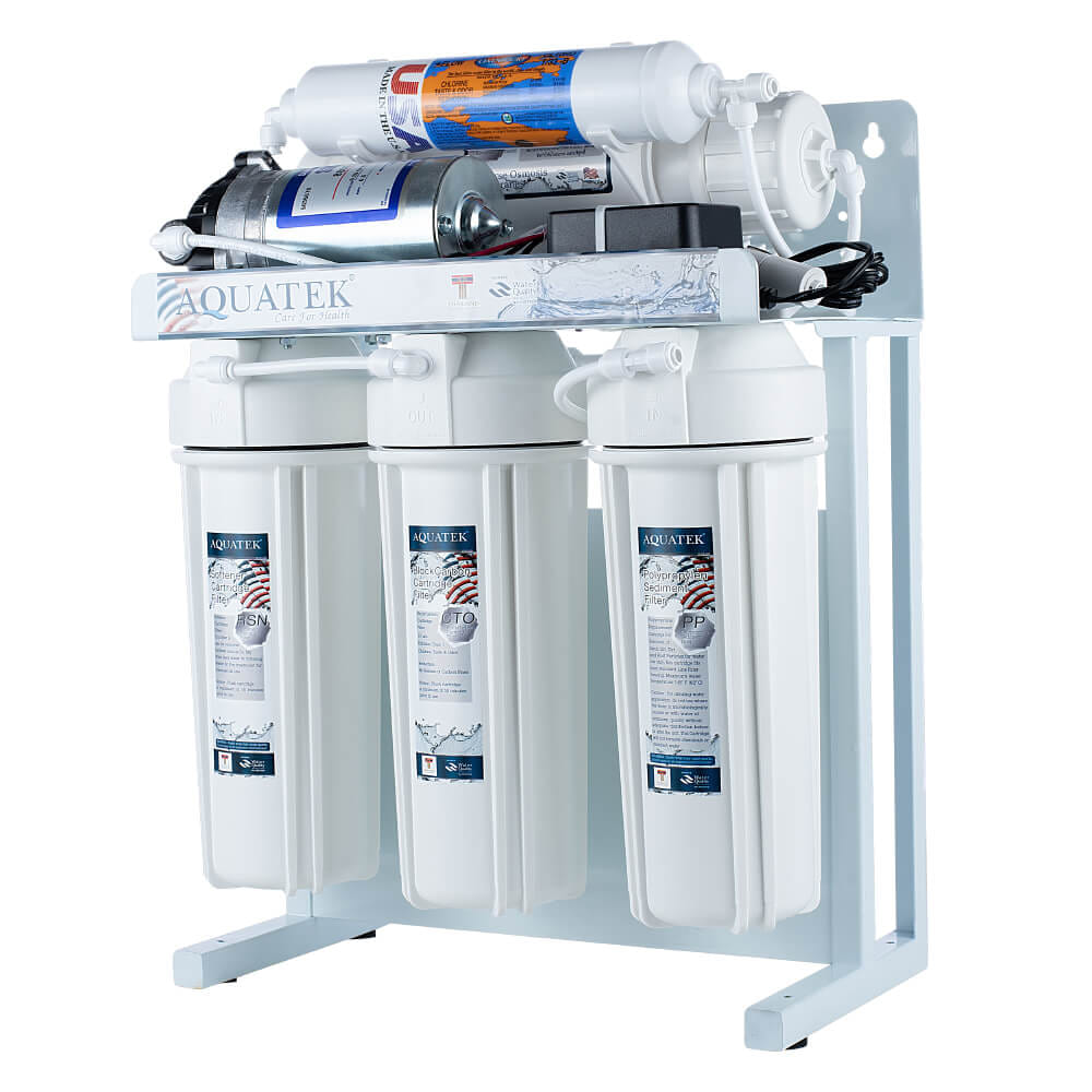 เครื่องกรองน้ำดื่ม RO AQUATEK ระบบ REVERSE OSMOSIS (RO) 85GPD MODEL : AQRO5_3
