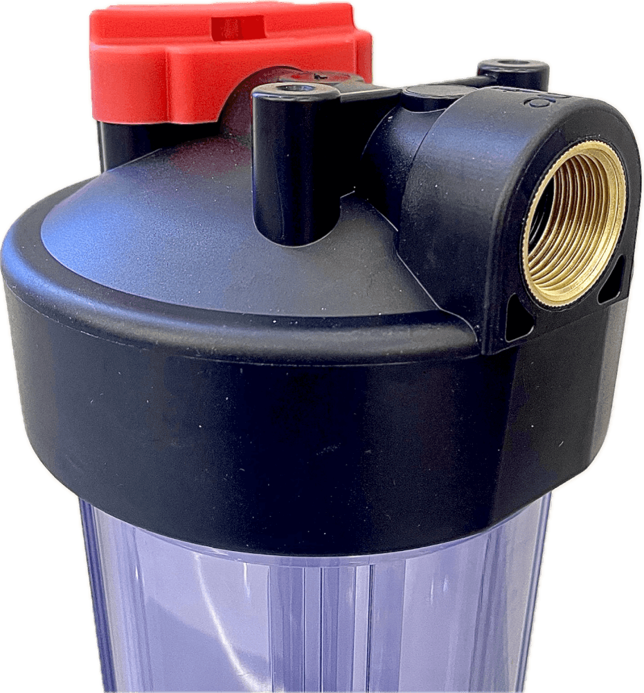 เครื่องกรองน้ำใช้ 1 ขั้นตอน WATERWAY BIG BLUE 20 นิ้ว เกลียวทองเหลือง กระบอกใส รุ่น WTBB-RSN (พร้อมไส้กรองน้ำ RESIN BIG BLUE ขนาด 20นิ้ว)_4