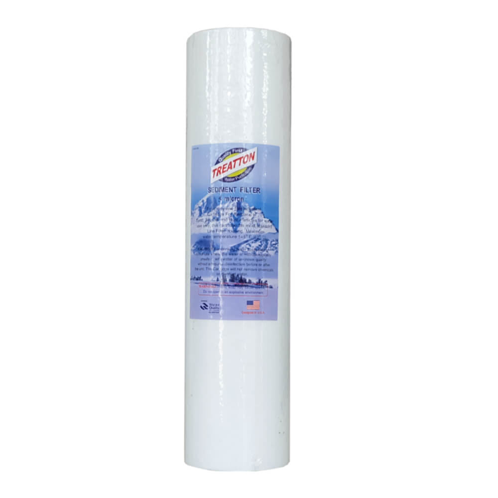 เครื่องกรองน้ำใช้ 1 ขั้นตอน TREATTON ขนาด 10 นิ้ว เกลียวทองเหลือง 1/2 นิ้ว รุ่น HSTT10-PP (พร้อมไส้ PP 10 นิ้ว)