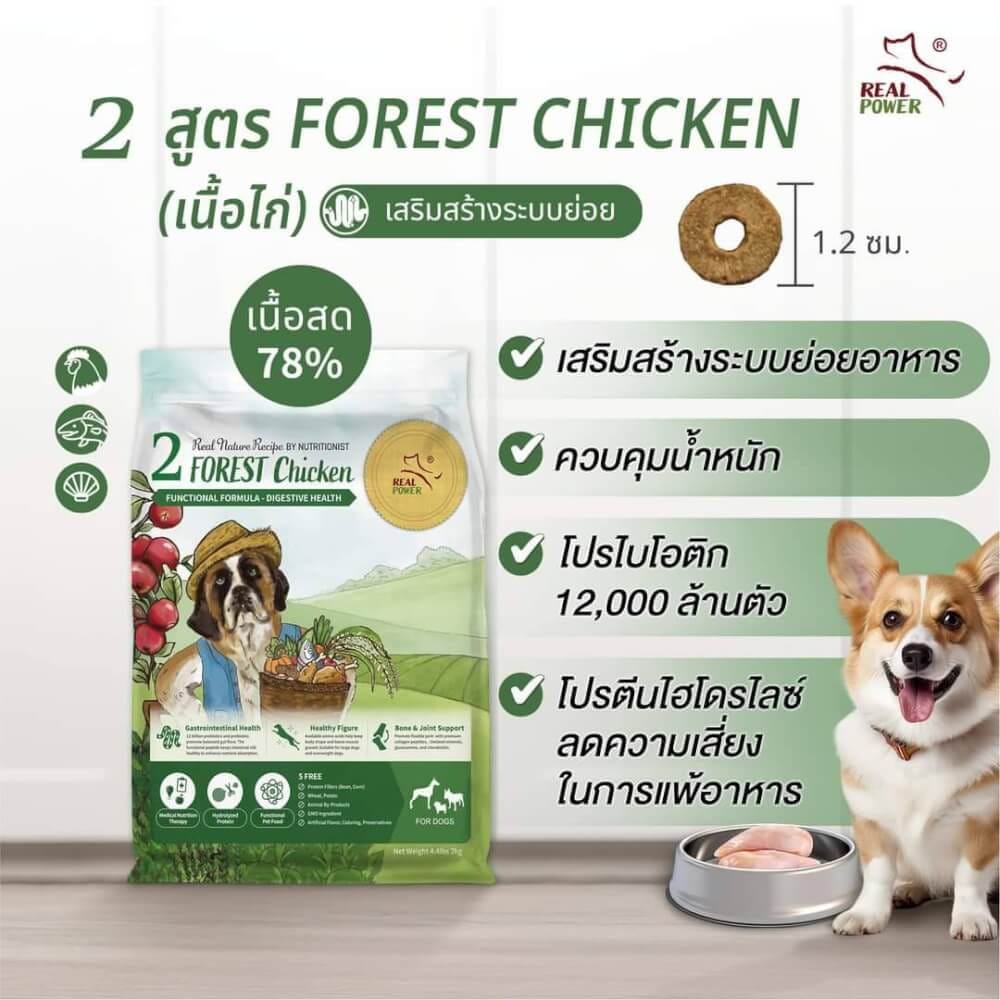 อาหารเม็ดสำหรับสุนัข REAL POWER เกรดโฮลิสติก NO.2 สูตรไก่ 10 กิโลกรัม_6
