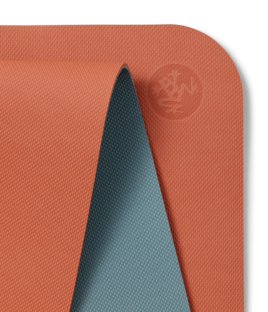 เสื่อโยคะ MANDUKA รุ่น BEGIN 5MM สีส้ม - เทา (68")