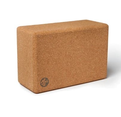บล็อคโยคะ MANDUKA รุ่น CORK YOGA BLOCK - สีน้ำตาล