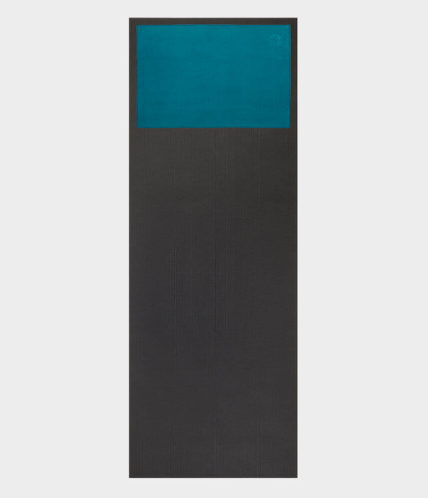 ผ้าปูทับเสื่อโยคะผืนเล็ก MANDUKA รุ่น EQUA&reg; HAND V.2.0 สีเขียวน้ำทะเล (16")
