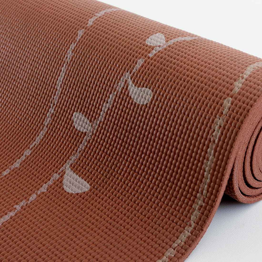 เสื่อโยคะ EASYOGA รุ่น PREMIUM NADI VINE สีน้ำตาล