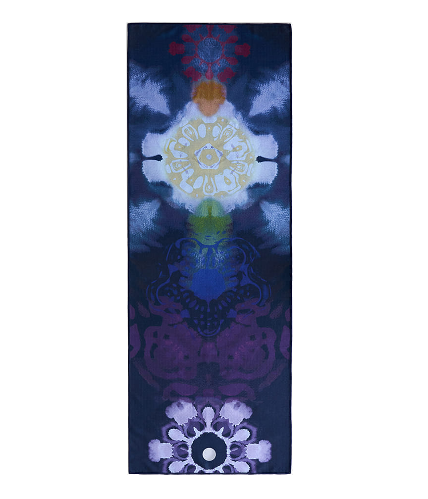 ผ้าปูบนเสื่อโยคะกันลื่น YOGITOES รุ่น YOGA TOWEL V.2.0 สีม่วงลาย (71")