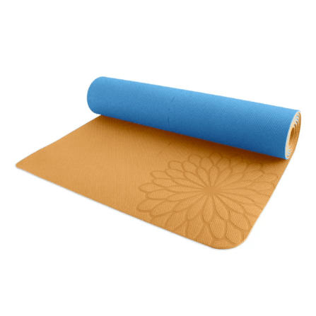 เสื่อโยคะ EASYOGA รุ่น PREMIUM ECO CARE YOGA MAT PLUS V.2 สีเหลือง/ ฟ้า_0