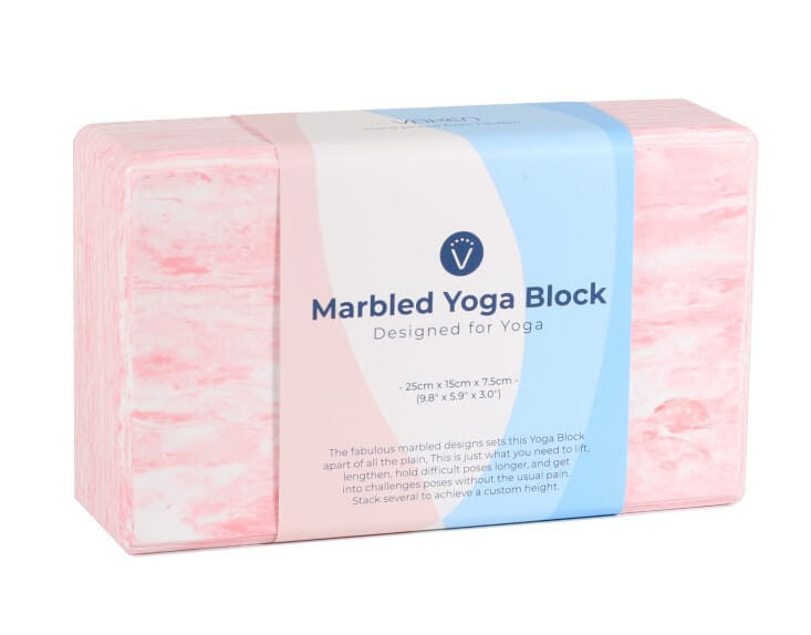  บล็อคโยคะ Vaken รุ่น Marbled - Pink Marbled 