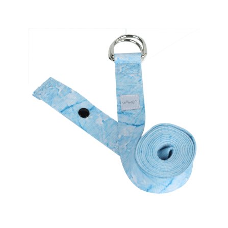  เชือกโยคะ Vaken รุ่น Marbled Yoga Strap 240cm สีฟ้า_2
