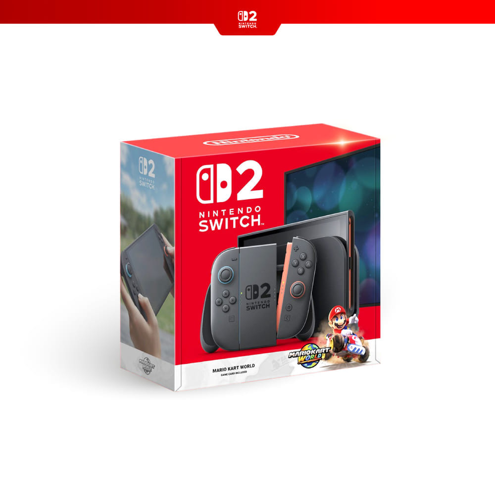 เครื่องเกม NINTENDO SWITCH 2 : MARIO KART WORLD BUNDLE สีดำ (ประกันศูนย์ไทย)