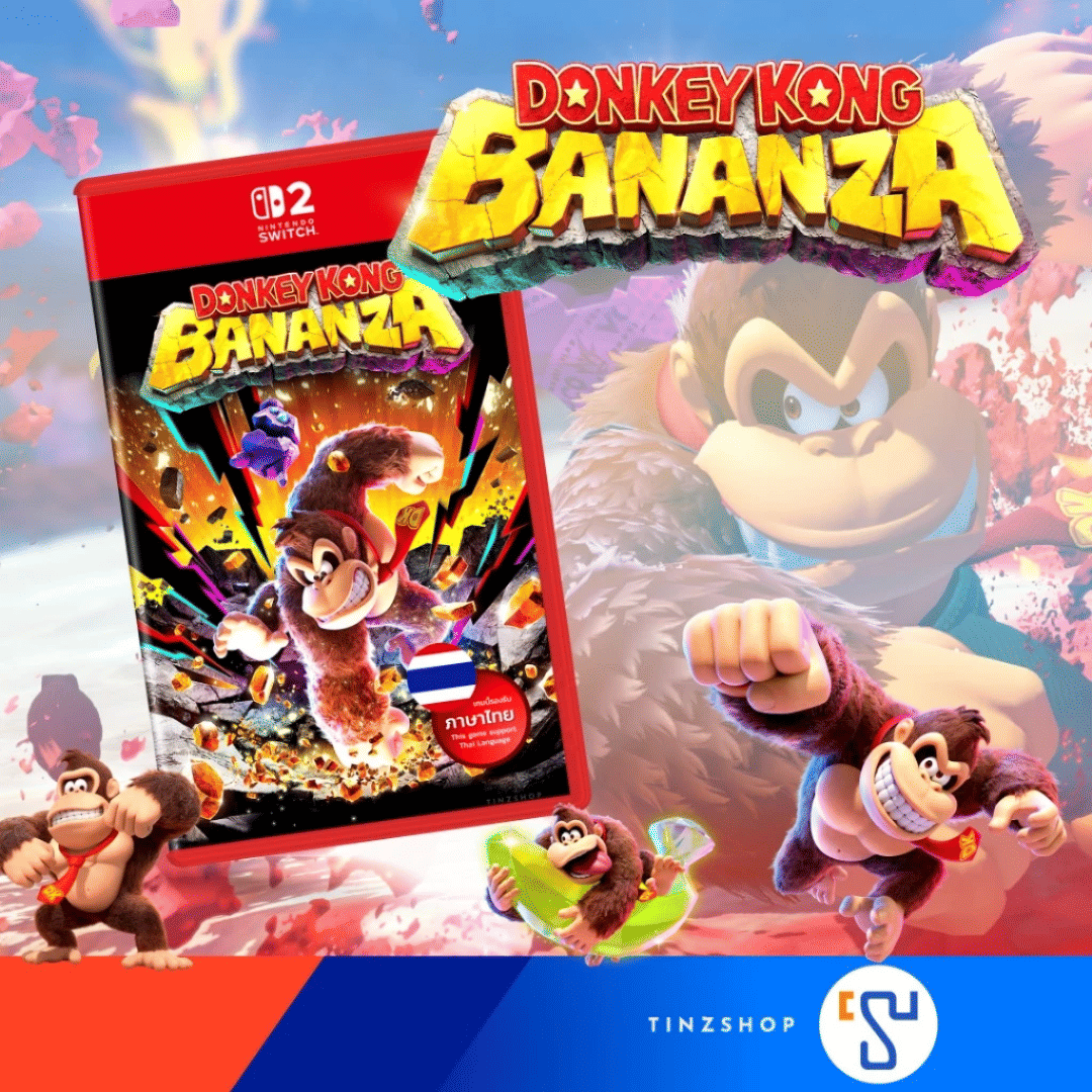 แผ่นเกม NINTENDO SWITCH 2 DONKEY KONG BANANZA โซนเอเชีย / ภาษาอังกฤษ รองรับภาษาไทย