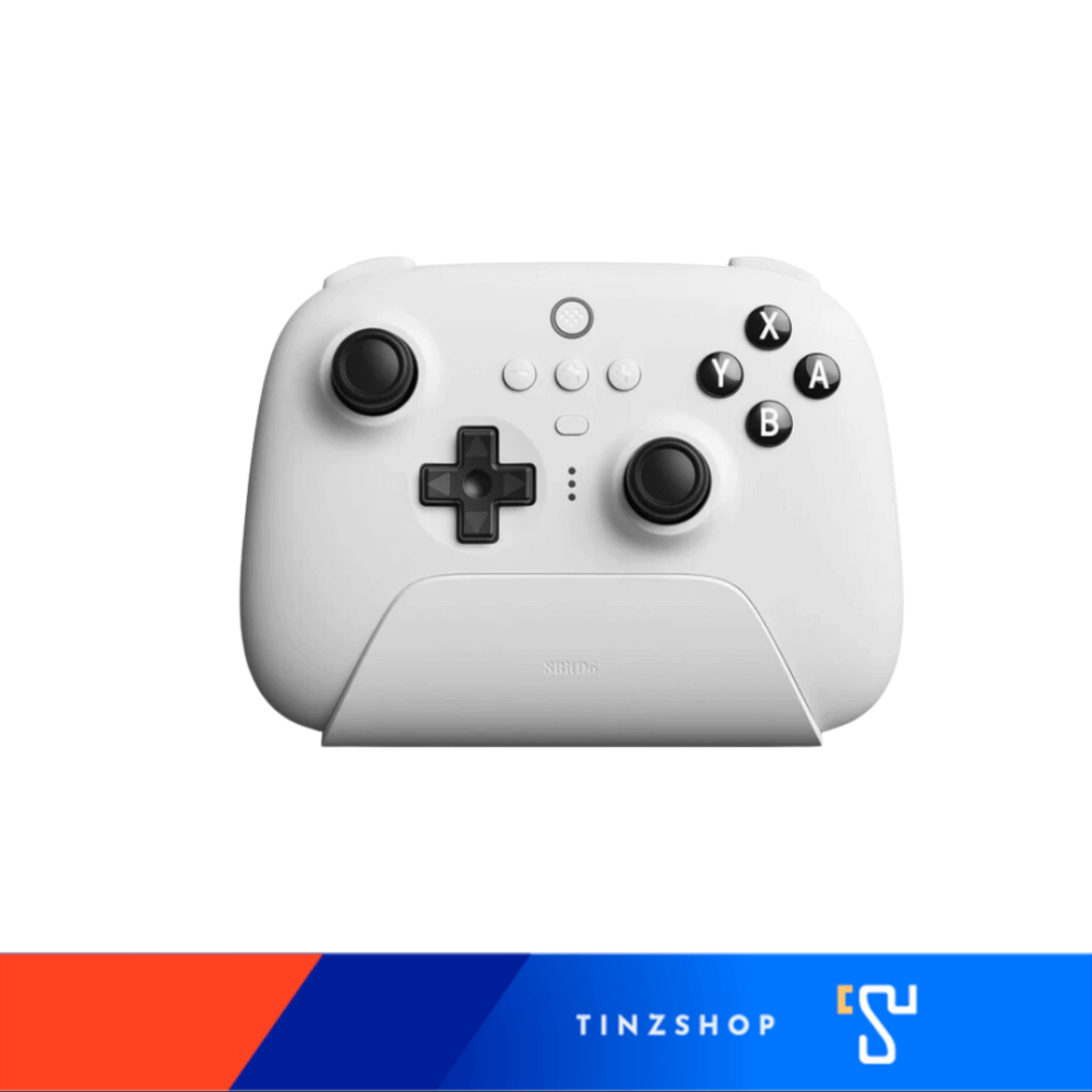จอยเกมไร้สาย 8Bitdo 80NA Ultimate Bluetooth & 2.4g Controller with Charging Dock สีขาว