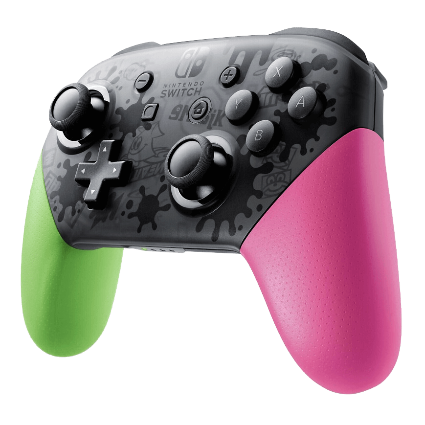 จอยเกมไร้สาย Nintendo Switch Pro Controller Splatoon2 Edition สีเขียว/ชมพู