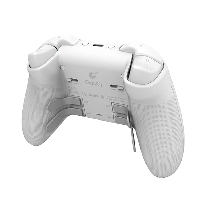 จอยเกมไร้สาย GuliKit Pro Controller NS39 KK3 MAX Retro Series สีขาว ปุ่มม่วง