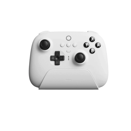 จอยเกมไร้สาย 8Bitdo 80NA Ultimate Bluetooth & 2.4g Controller with Charging Dock สีขาว_0