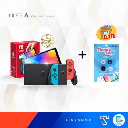 เครื่องเกม Nintendo Switch OLED สีนีออน แดง/ฟ้า_1