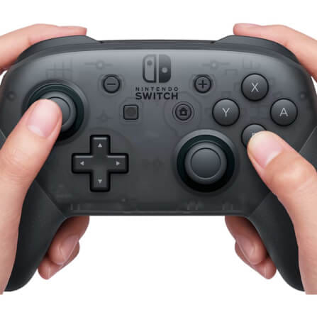 จอยเกมไร้สาย Nintendo Switch Pro Controller Standard สีดำ_3