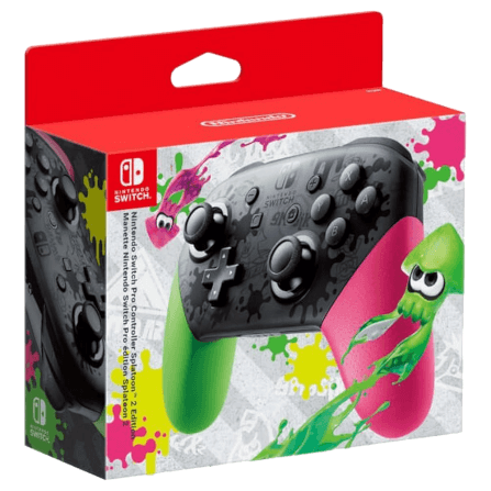 จอยเกมไร้สาย Nintendo Switch Pro Controller Splatoon2 Edition สีเขียว/ชมพู_3
