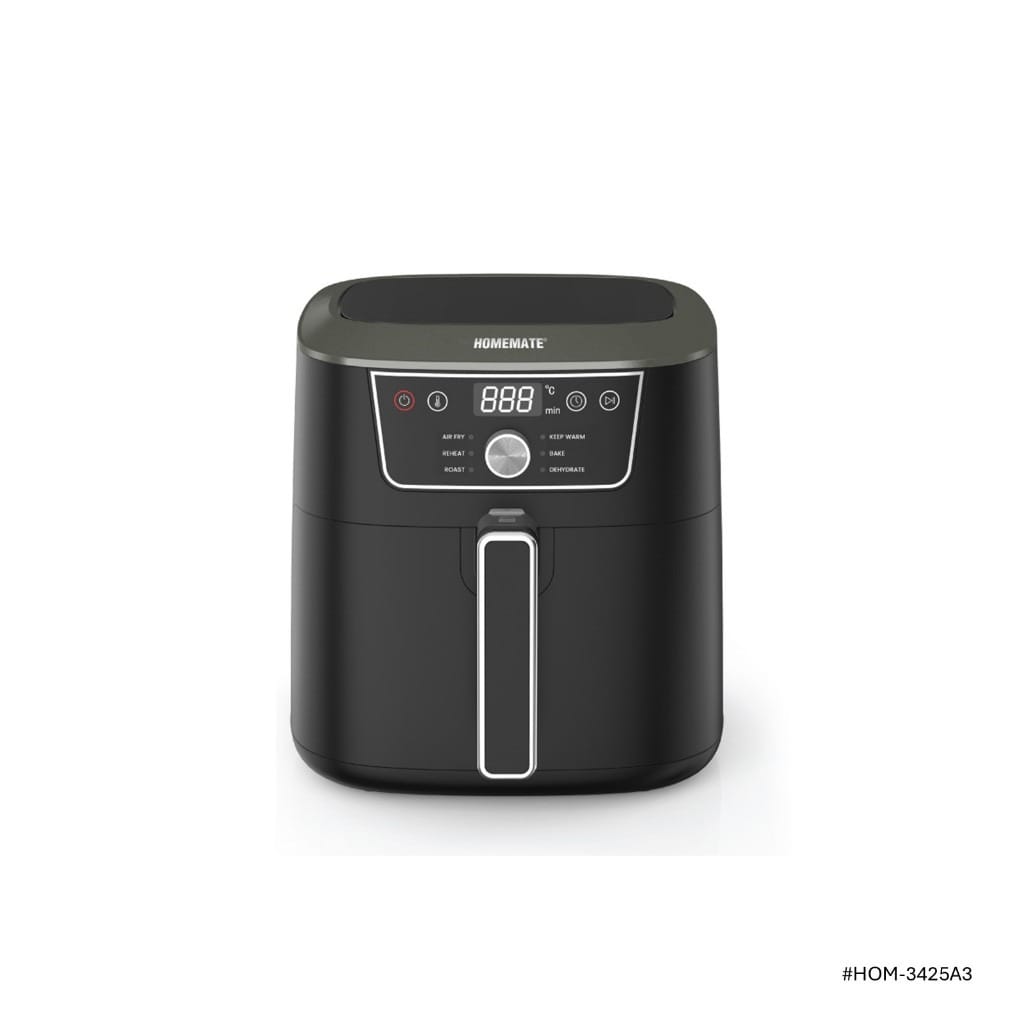หม้อทอดไร้น้ำมัน HOMEMATE (HOM-3425A3) 5.7 ลิตร สีดำ_0