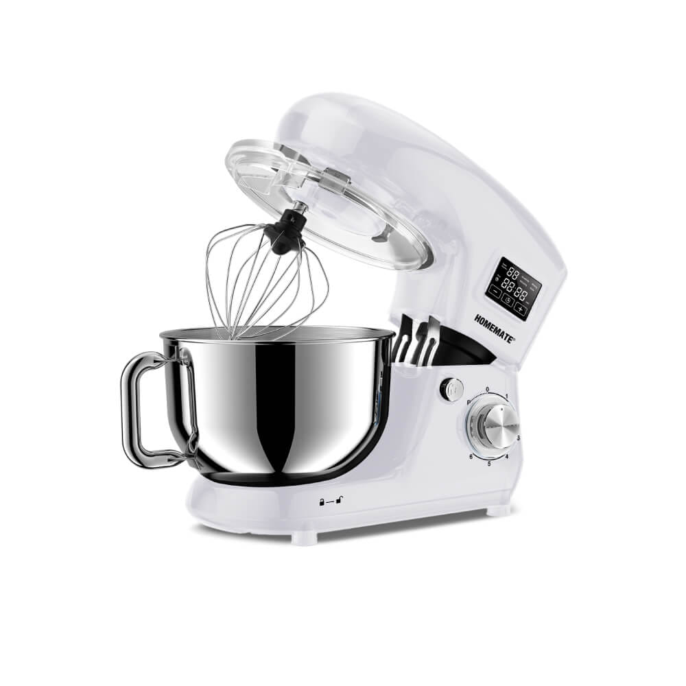 เครื่องผสมอาหาร หน้าจอดิจิทัล HOMEMATE (HOM-335122) 5 ลิตร สีขาว_1