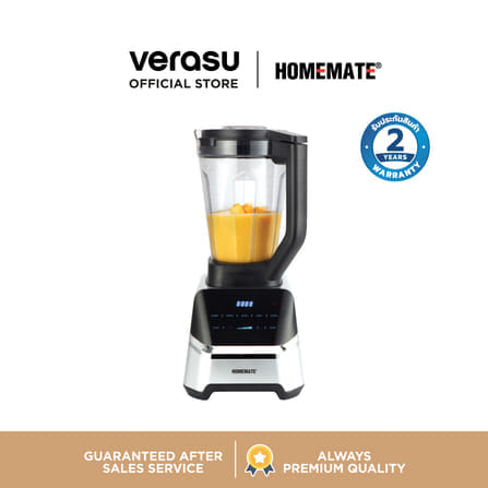 เครื่องปั่นความเร็วสูง ระบบดิจิทัล HOMEMATE (HOM-269028) ความจุ 2 ลิตร สีเงิน-ดำ_0