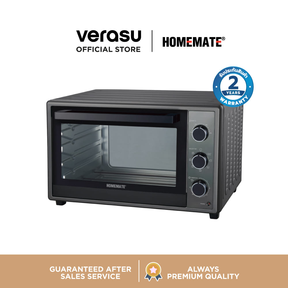เตาอบไฟฟ้า HOMEMATE (HOM-23K668) ความจุ 66 ลิตร สีเทา_0