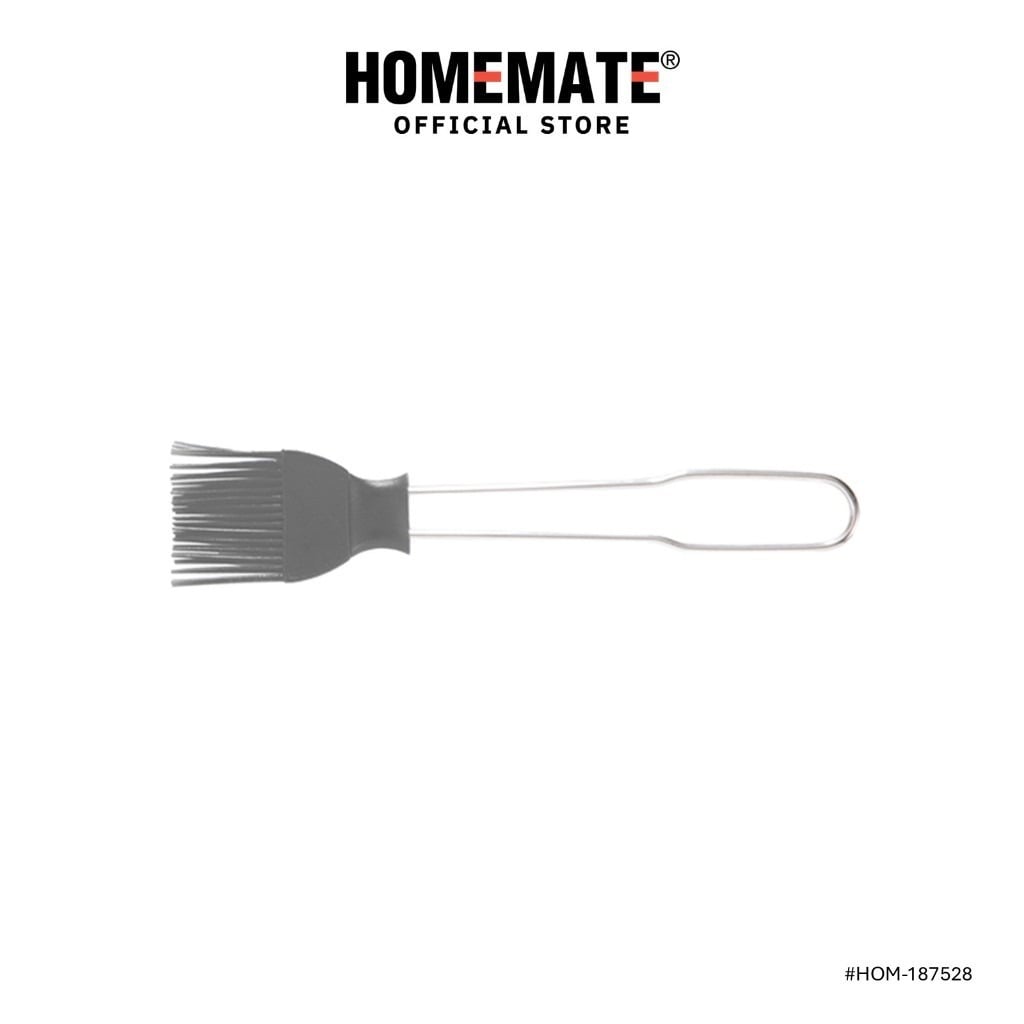 แปรงซิลิโคนเล็ก HOMEMATE HOM-187528 21 ซม. สีเทา_0