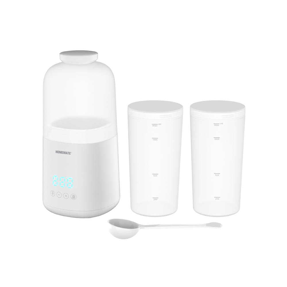 เครื่องทำโยเกิร์ต HOMEMATE (HOM-210102) 1 ลิตร สีขาว_2