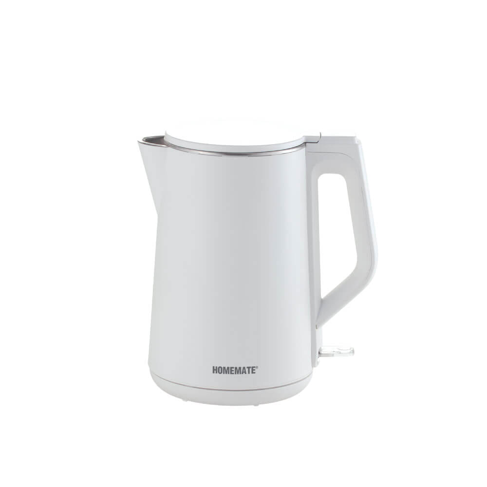 กาต้มน้ำไร้สายผนังสองชั้น HOMEMATE (HOM-264102) 1.5 ลิตร สีขาว_0