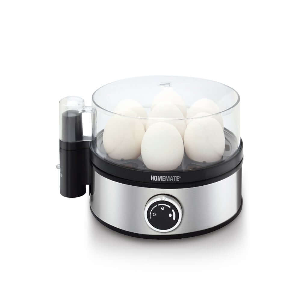เครื่องต้มไข่ 7 ฟอง HOMEMATE (HOM-216011) สีเงิน-ดำ_0