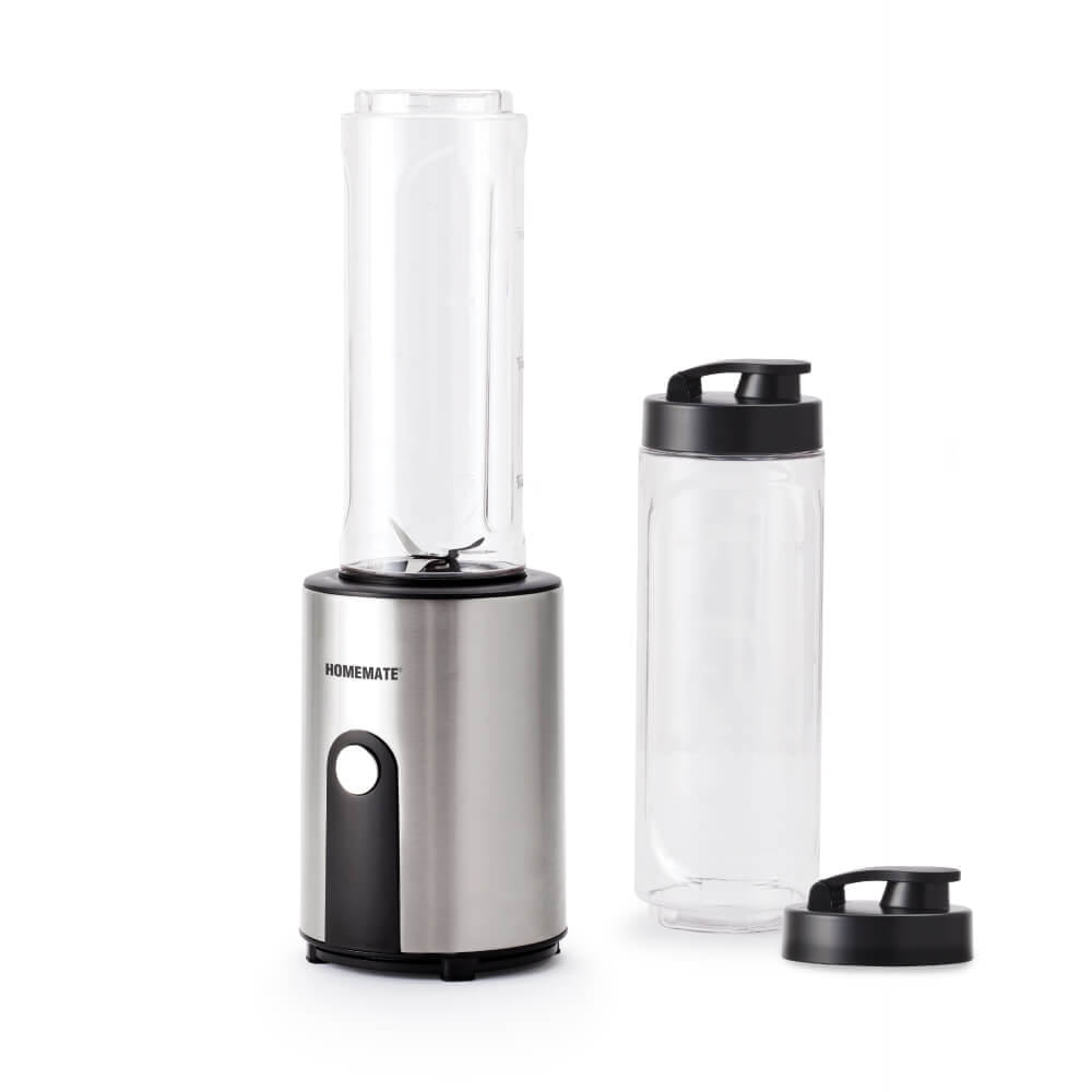 เครื่องปั่นพกพา Mix&Go HOMEMATE (HOM-297081) ความจุ 0.6 ลิตร สีเงิน-ดำ_1