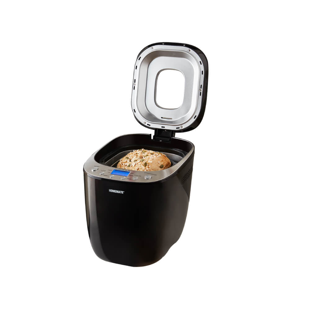 เครื่องทำขนมปังอัตโนมัติ HOMEMATE (HOM-264401) ขนาด 2 ปอนด์ สีดำ_1